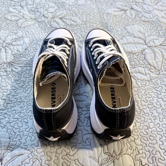 Converse Run Star Hike Low Platform Sneakers Black Women’s 8.5 Men’s 7💚 - Picture 10 of 10